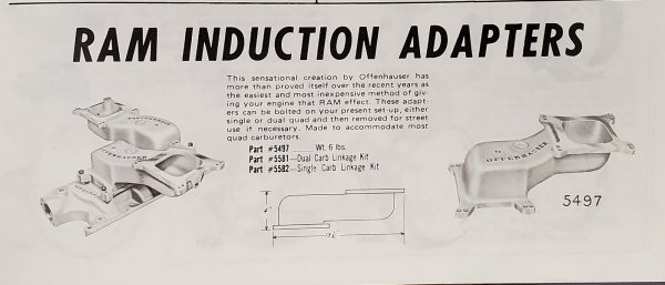 Offenhauser 5497 Ram Adapter for Dual Quad - Image 2