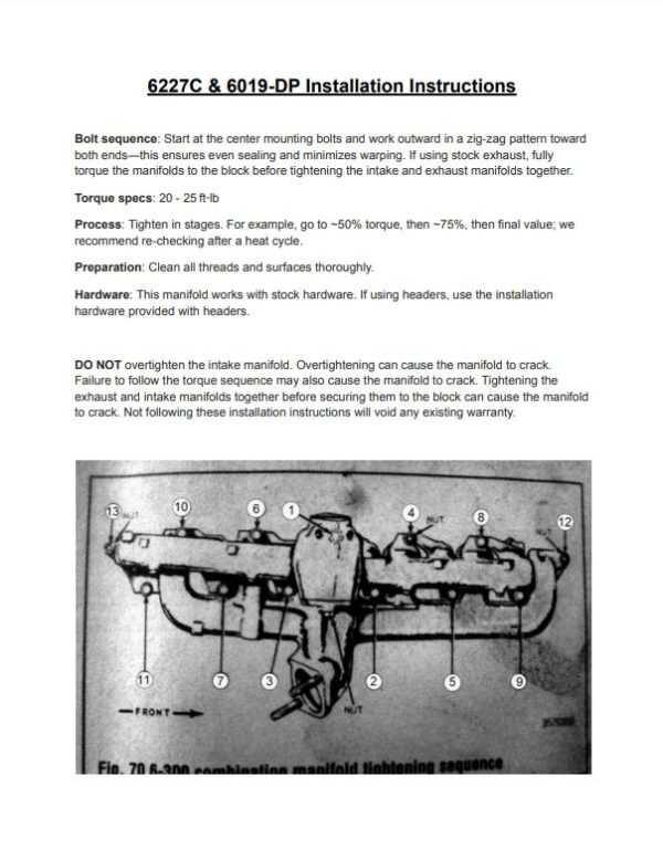 Offenhauser 6227C Ford 300 L6 Intake Manifold - Image 2
