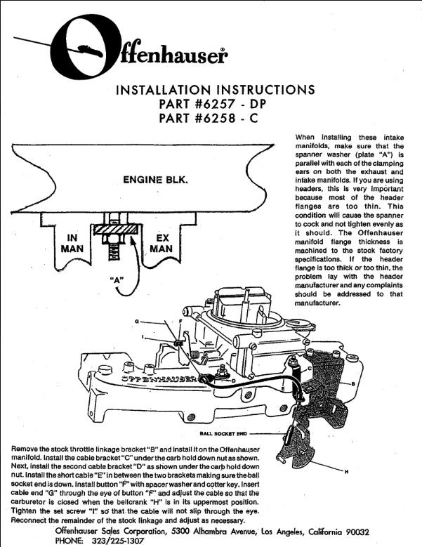Offenhauser 6258C 1981-1995 Jeep/AMC 258 C Series Intake Manifold - Image 2