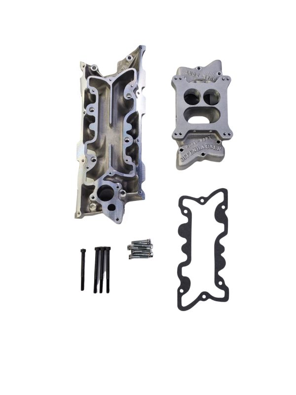 Offenhauser 6097DP Ford V6 Single Quad Dual Port Manifold - Image 2