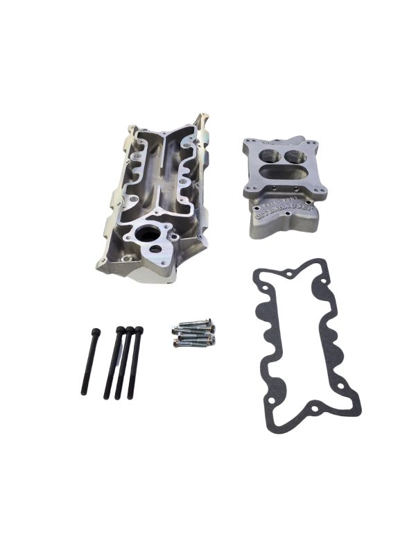 Offenhauser 6097DP Ford V6 Single Quad Dual Port Manifold - Image 4